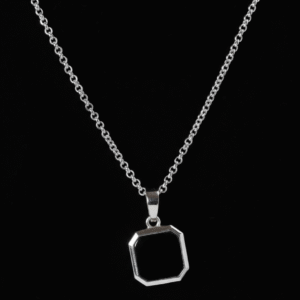 Hexa Frame Pendant Necklace